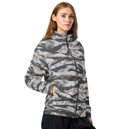 American Tiger Stripe Frostbite CAMO Unisex track jacket - Track Jackets