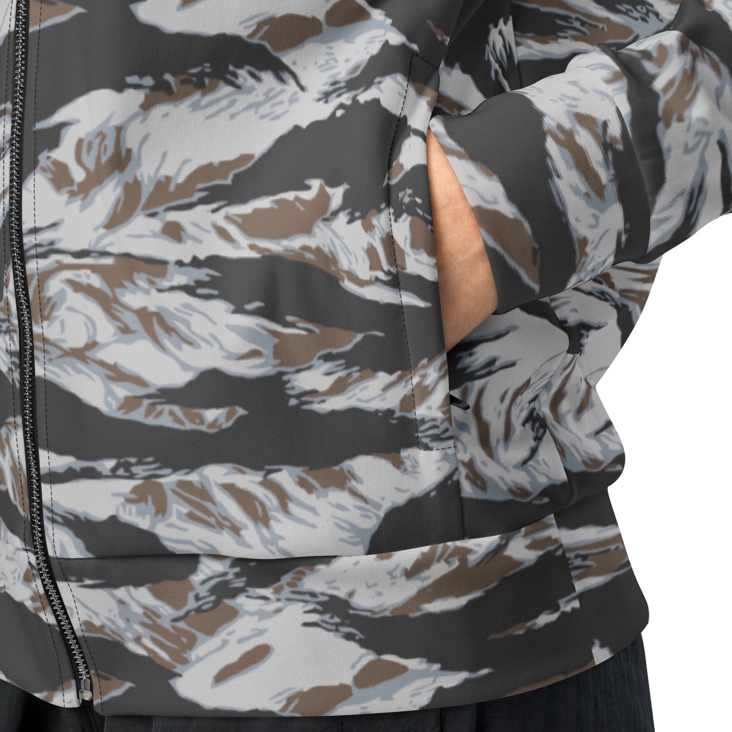 American Tiger Stripe Frostbite CAMO Unisex track jacket - Track Jackets