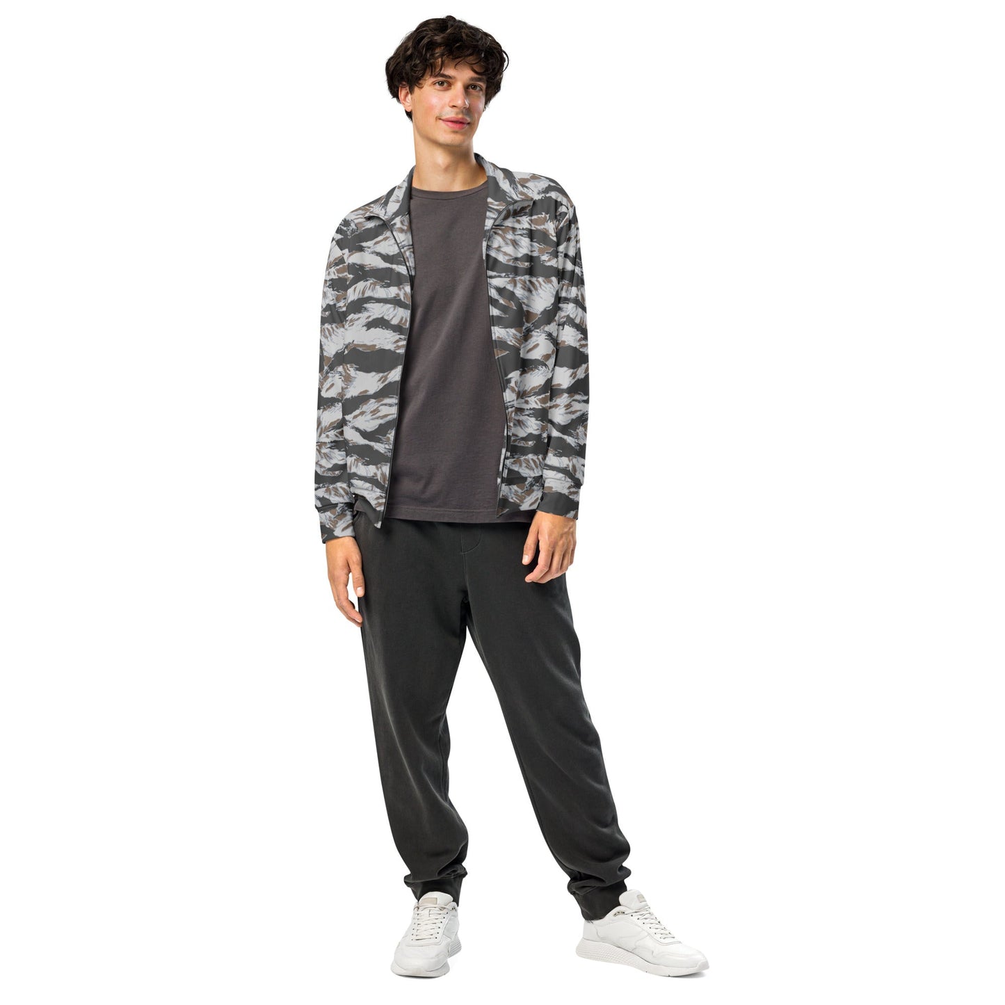 American Tiger Stripe Frostbite CAMO Unisex track jacket - Track Jackets
