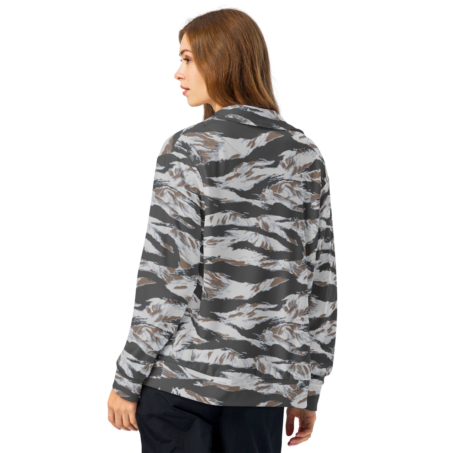 American Tiger Stripe Frostbite CAMO Unisex track jacket - Track Jackets