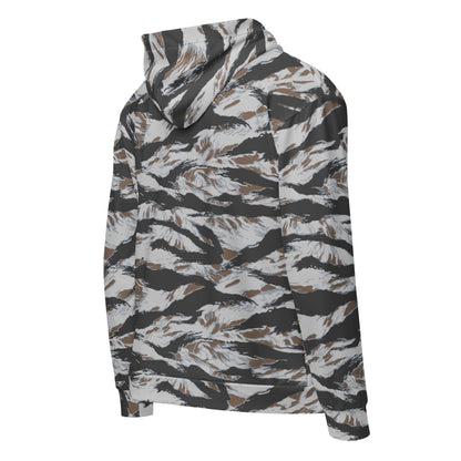 American Tiger Stripe Frostbite CAMO Unisex zip hoodie - Zip Hoodies