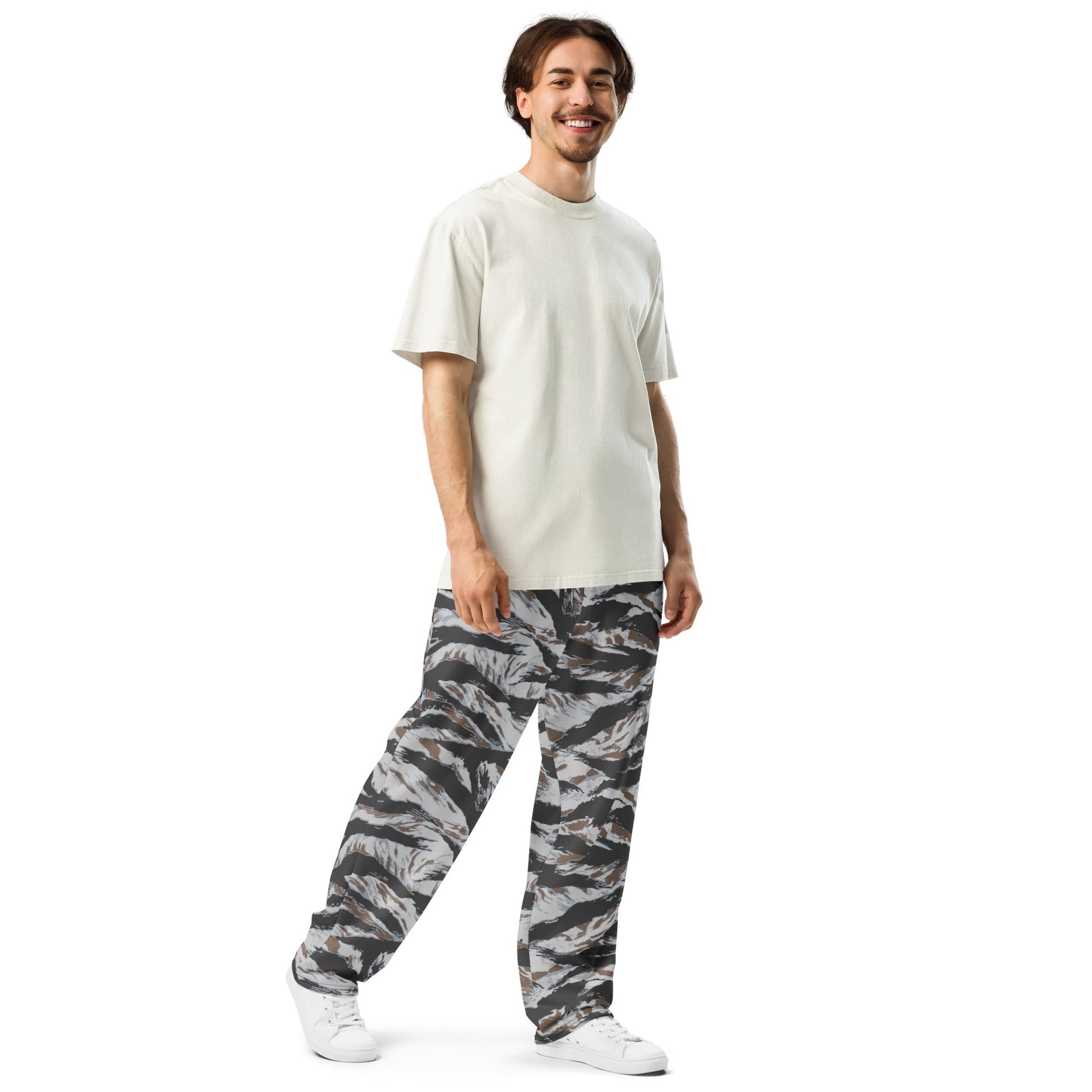 American Tiger Stripe Frostbite CAMO Wide-leg joggers - Joggers