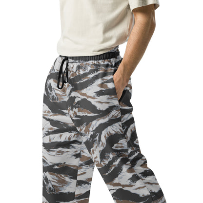 American Tiger Stripe Frostbite CAMO Wide-leg joggers - Joggers