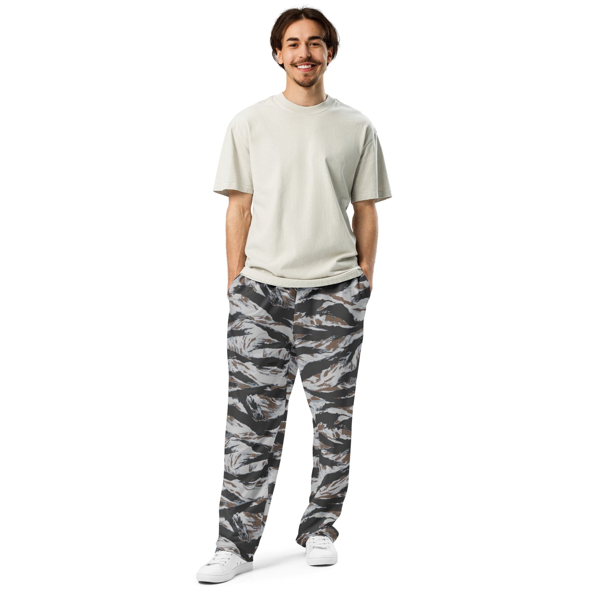 American Tiger Stripe Frostbite CAMO Wide-leg joggers - Joggers