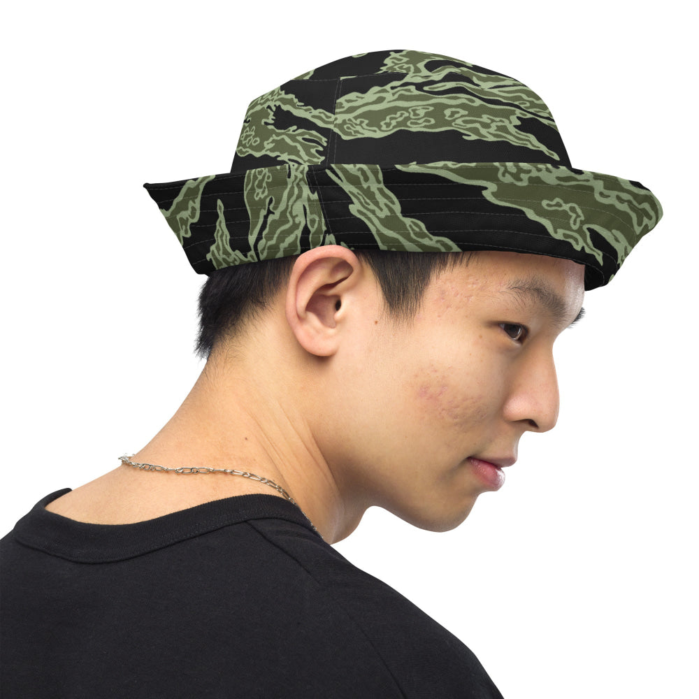 American Tiger Stripe Highland Jungle CAMO Reversible bucket hat - Bucket Hat