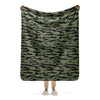 American Tiger Stripe Highland Jungle CAMO Sherpa blanket - 50″×60″