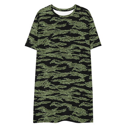 American Tiger Stripe Highland Jungle CAMO T-shirt dress