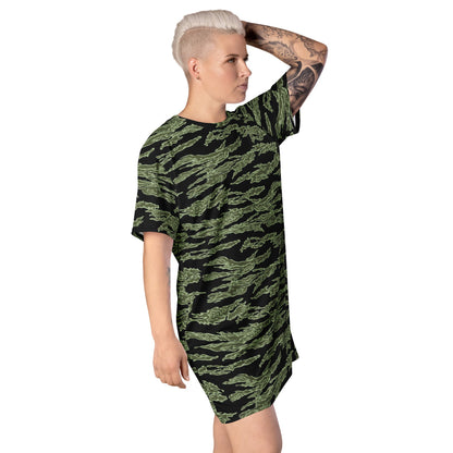 American Tiger Stripe Highland Jungle CAMO T-shirt dress - Womens T-Shirt Dress