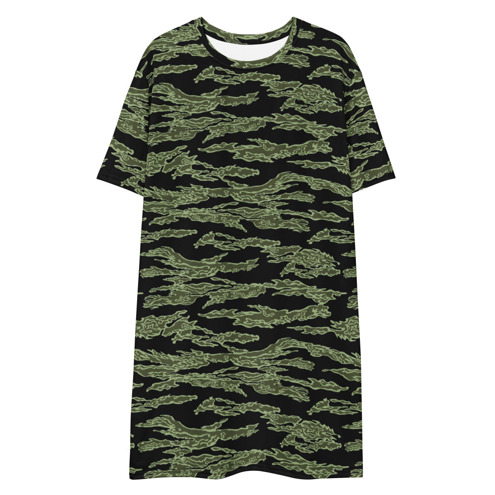 American Tiger Stripe Highland Jungle CAMO T-shirt dress - Womens T-Shirt Dress