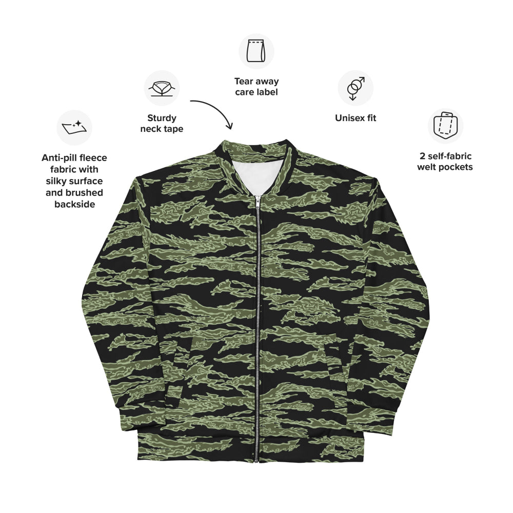 American Tiger Stripe Highland Jungle CAMO Unisex Bomber Jacket