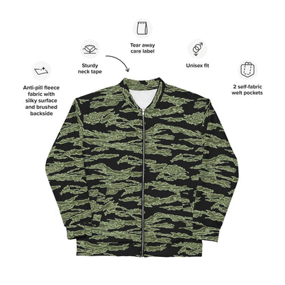 American Tiger Stripe Highland Jungle CAMO Unisex Bomber Jacket