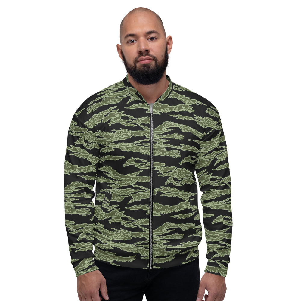 American Tiger Stripe Highland Jungle CAMO Unisex Bomber Jacket