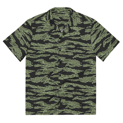 American Tiger Stripe Highland Jungle CAMO Unisex button shirt - 2XS - Button Shirt