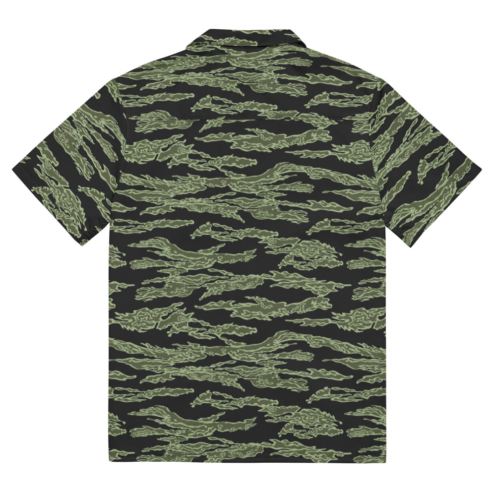 American Tiger Stripe Highland Jungle CAMO Unisex button shirt - Button Shirt