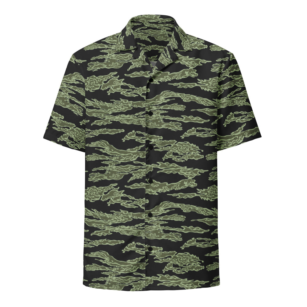 American Tiger Stripe Highland Jungle CAMO Unisex button shirt - Button Shirt