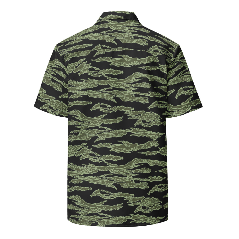 American Tiger Stripe Highland Jungle CAMO Unisex button shirt - Button Shirt