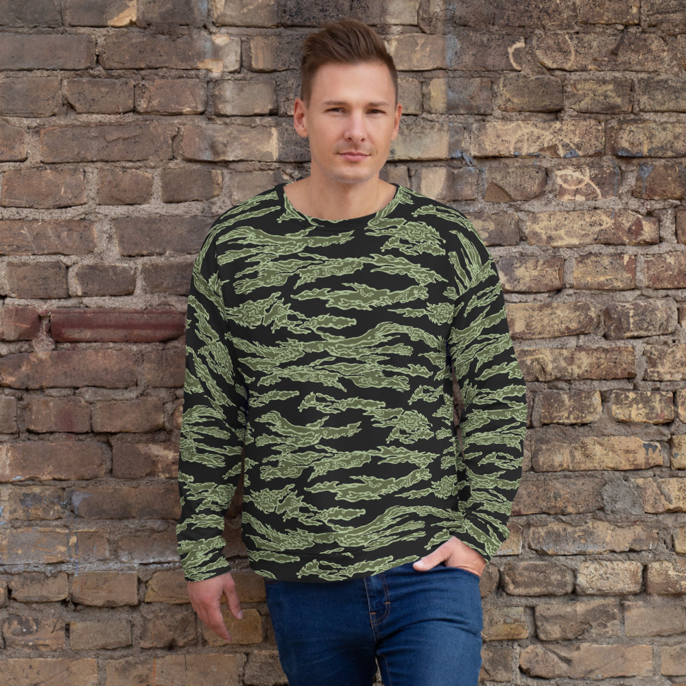 American Tiger Stripe Highland Jungle CAMO Unisex Sweatshirt - XS