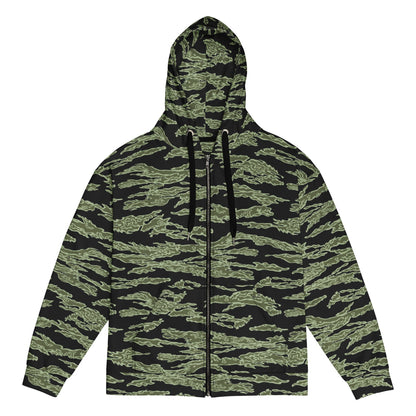 American Tiger Stripe Highland Jungle CAMO Unisex zip hoodie - 2XS - Zip Hoodie