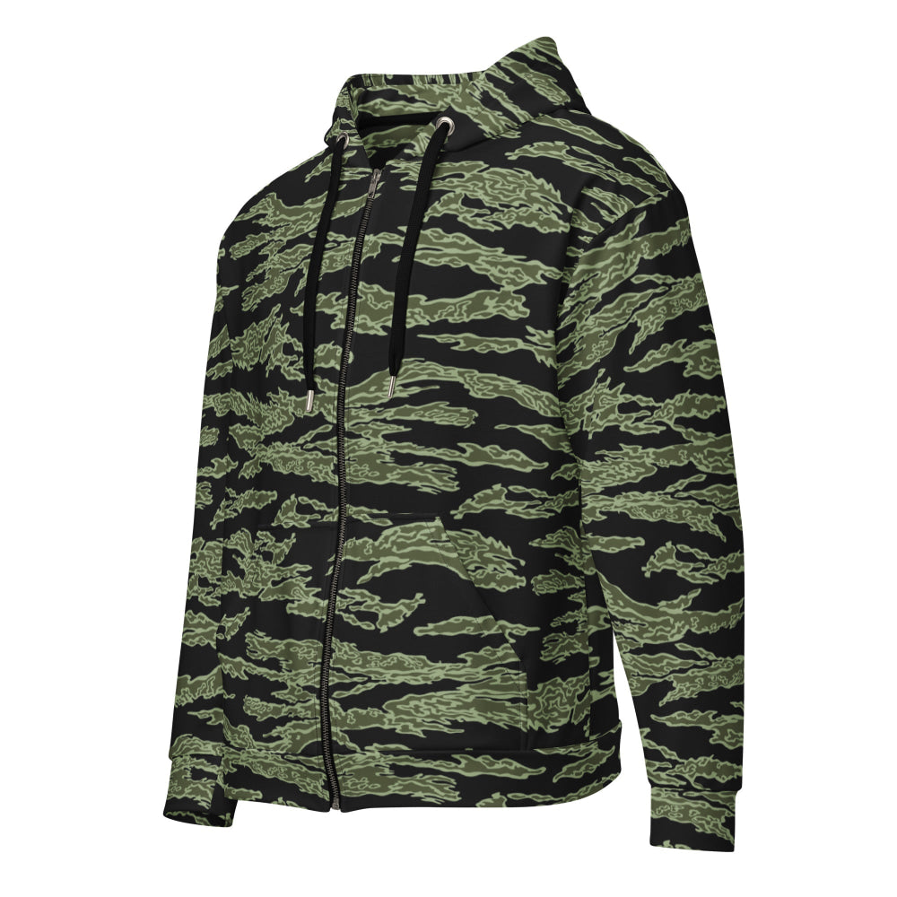 American Tiger Stripe Highland Jungle CAMO Unisex zip hoodie - Zip Hoodie