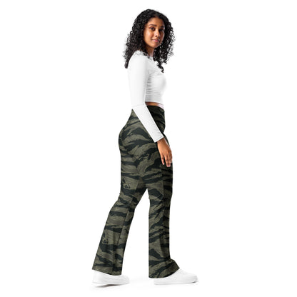 American Tiger Stripe Highland Triple Canopy CAMO Flare leggings - Womens Leggings