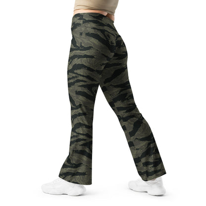 American Tiger Stripe Highland Triple Canopy CAMO Flare leggings - Womens Leggings