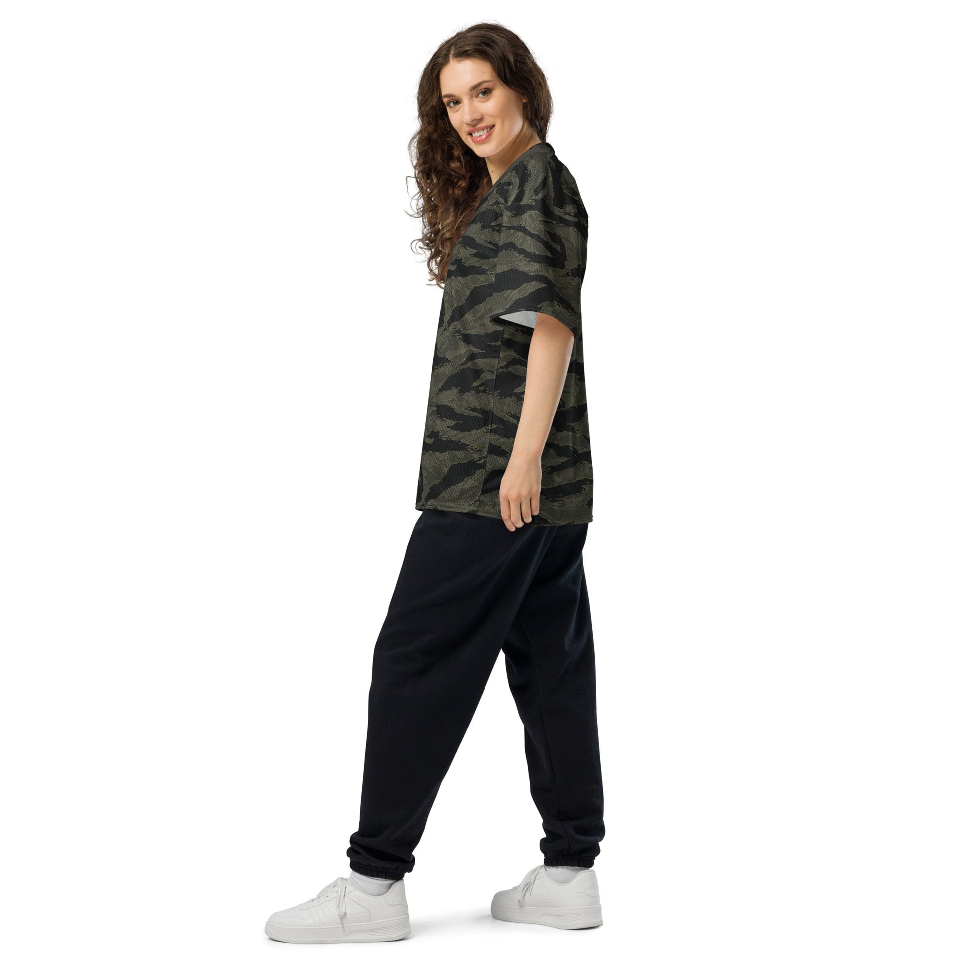 American Tiger Stripe Highland Triple Canopy CAMO football jersey - Football Jersey