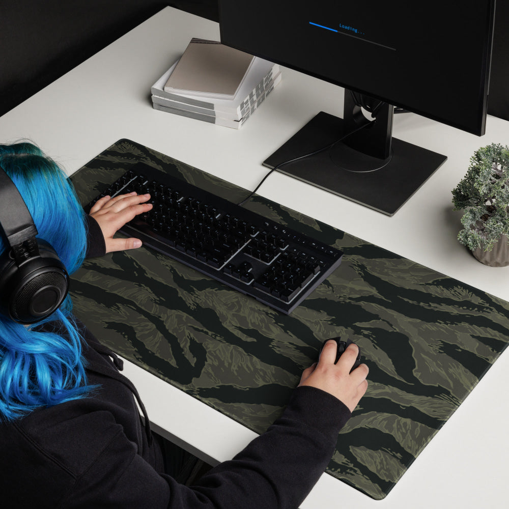 American Tiger Stripe Highland Triple Canopy CAMO Gaming mouse pad - 36″×18″ - Mouse Pad