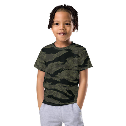 American Tiger Stripe Highland Triple Canopy CAMO Kids crew neck t-shirt - 2T - Crew Neck T-shirt