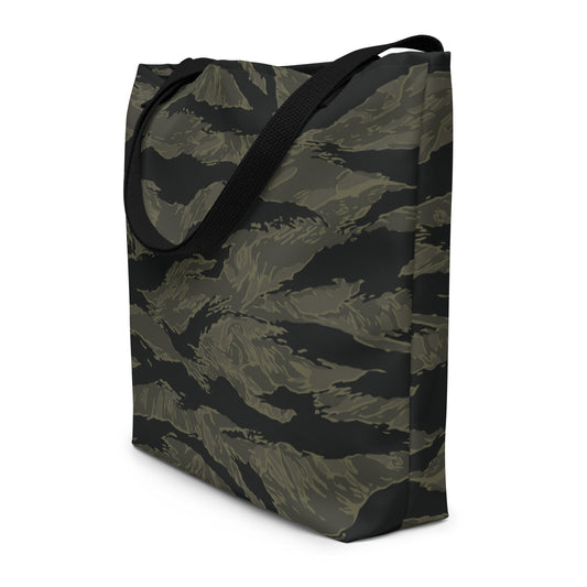 American Tiger Stripe Highland Triple Canopy CAMO Large Tote Bag - Bags