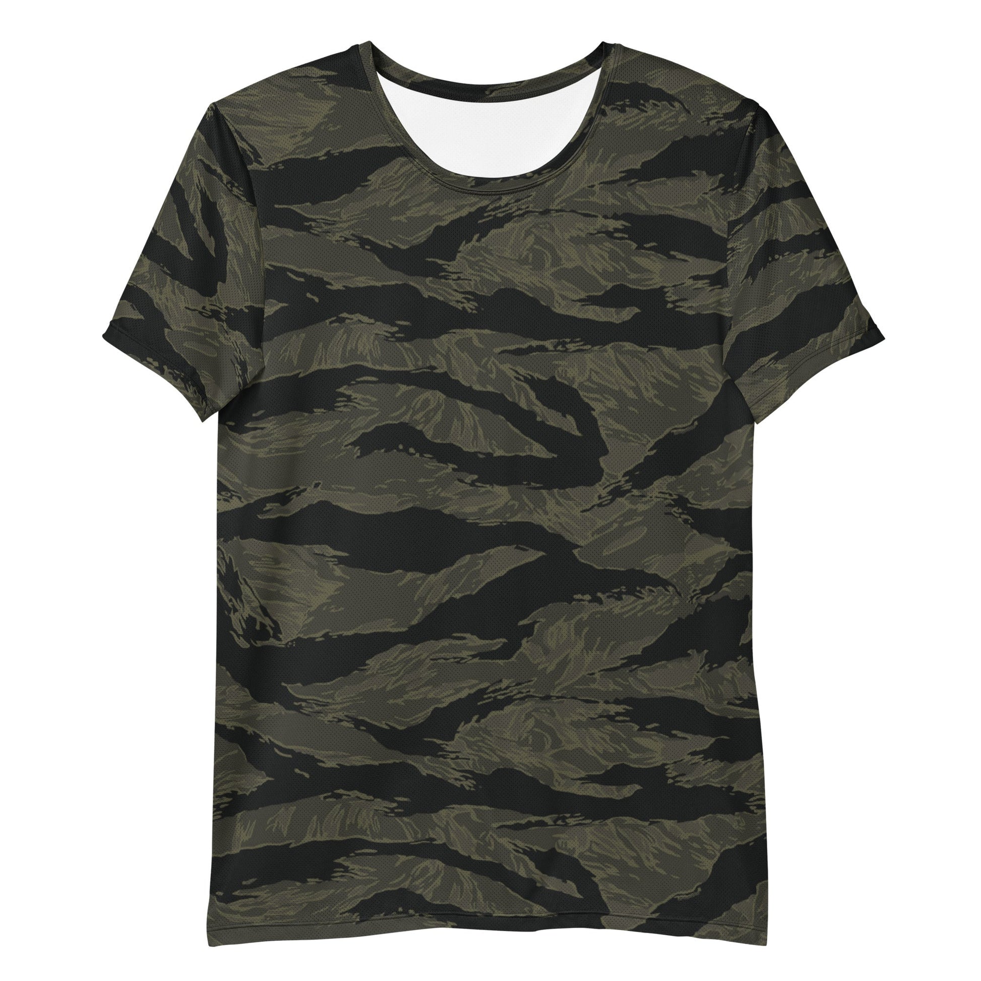 American Tiger Stripe Highland Triple Canopy CAMO Mens Athletic T-shirt - T-Shirts