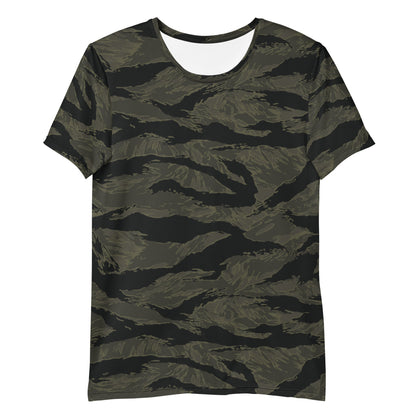 American Tiger Stripe Highland Triple Canopy CAMO Mens Athletic T-shirt - T-Shirts