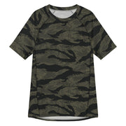 Tiger Stripe Highland Triple Canopy CAMO Mens Short-Sleeve Rash Guard - 2XS - SS