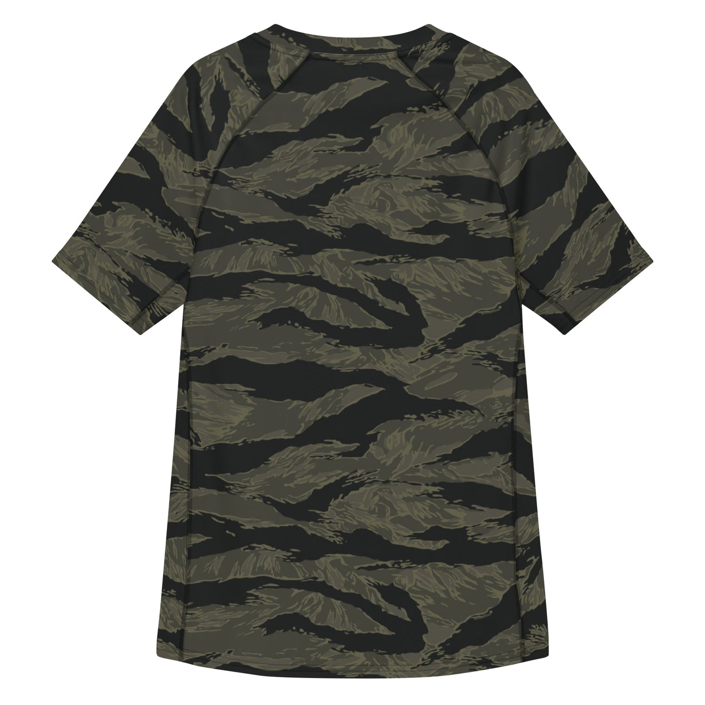 American Tiger Stripe Highland Triple Canopy CAMO Mens Short-Sleeve Rash Guard - Short-sleeve Guards