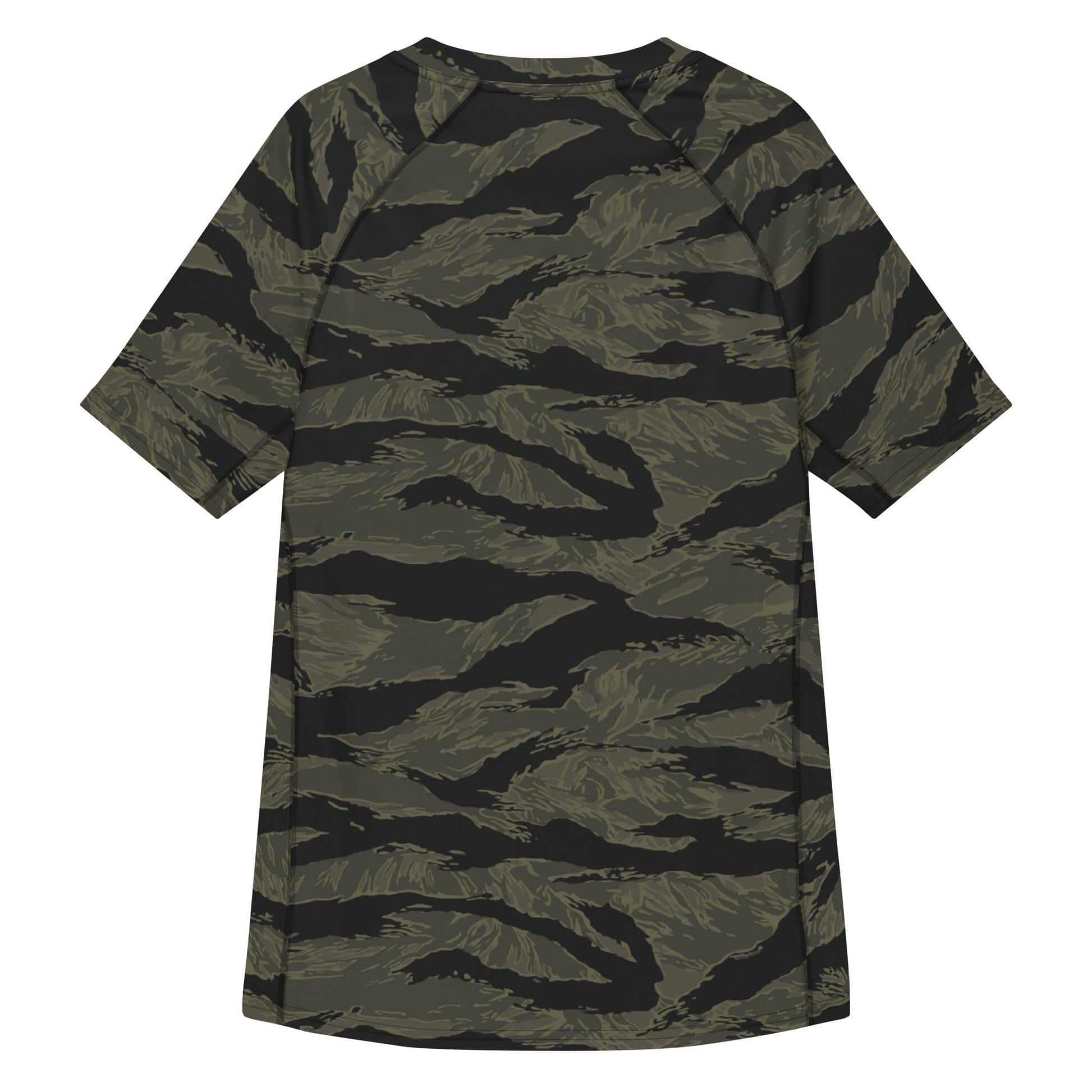 American Tiger Stripe Highland Triple Canopy CAMO Mens Short-Sleeve Rash Guard - Short-sleeve Guards