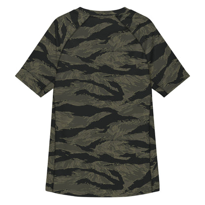 American Tiger Stripe Highland Triple Canopy CAMO Mens Short-Sleeve Rash Guard - Short-sleeve Guards