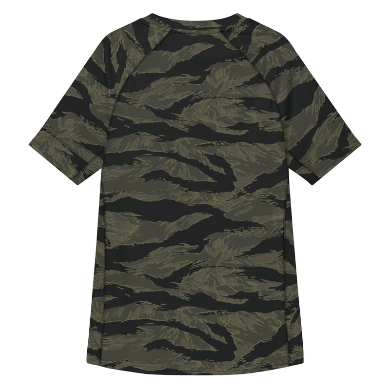Tiger Stripe Highland Triple Canopy CAMO Mens Short-Sleeve Rash Guard - SS