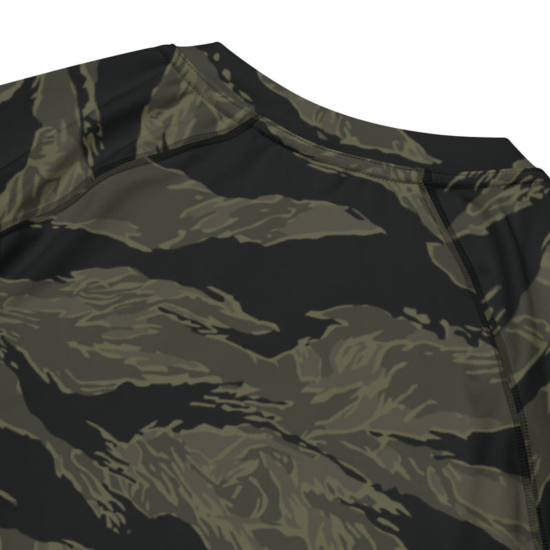 Tiger Stripe Highland Triple Canopy CAMO Mens Short-Sleeve Rash Guard - SS