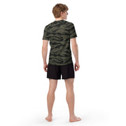 Tiger Stripe Highland Triple Canopy CAMO Mens Short-Sleeve Rash Guard - SS
