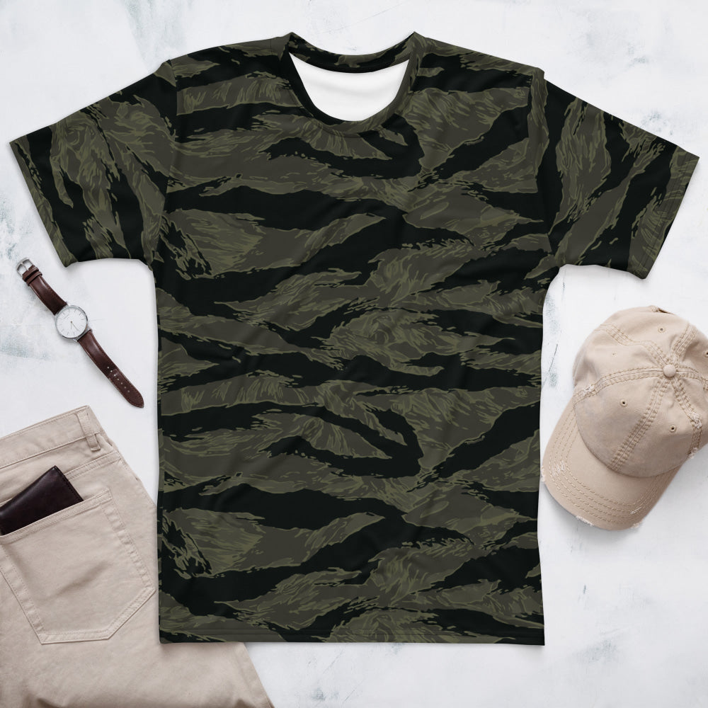 American Tiger Stripe Highland Triple Canopy CAMO Men’s t-shirt - XS - Mens T-Shirt