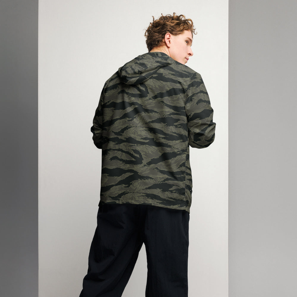 American Tiger Stripe Highland Triple Canopy CAMO Men’s windbreaker - Mens Windbreaker