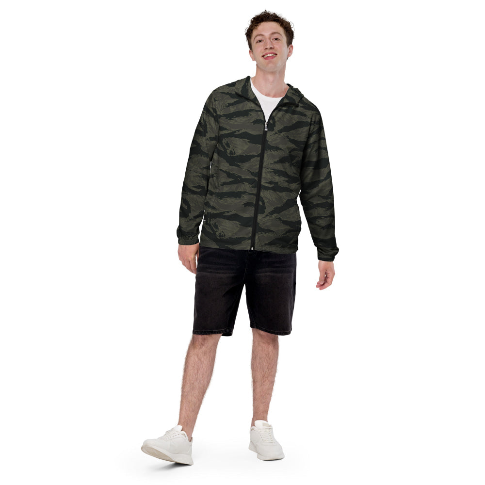 American Tiger Stripe Highland Triple Canopy CAMO Men’s windbreaker - Mens Windbreaker