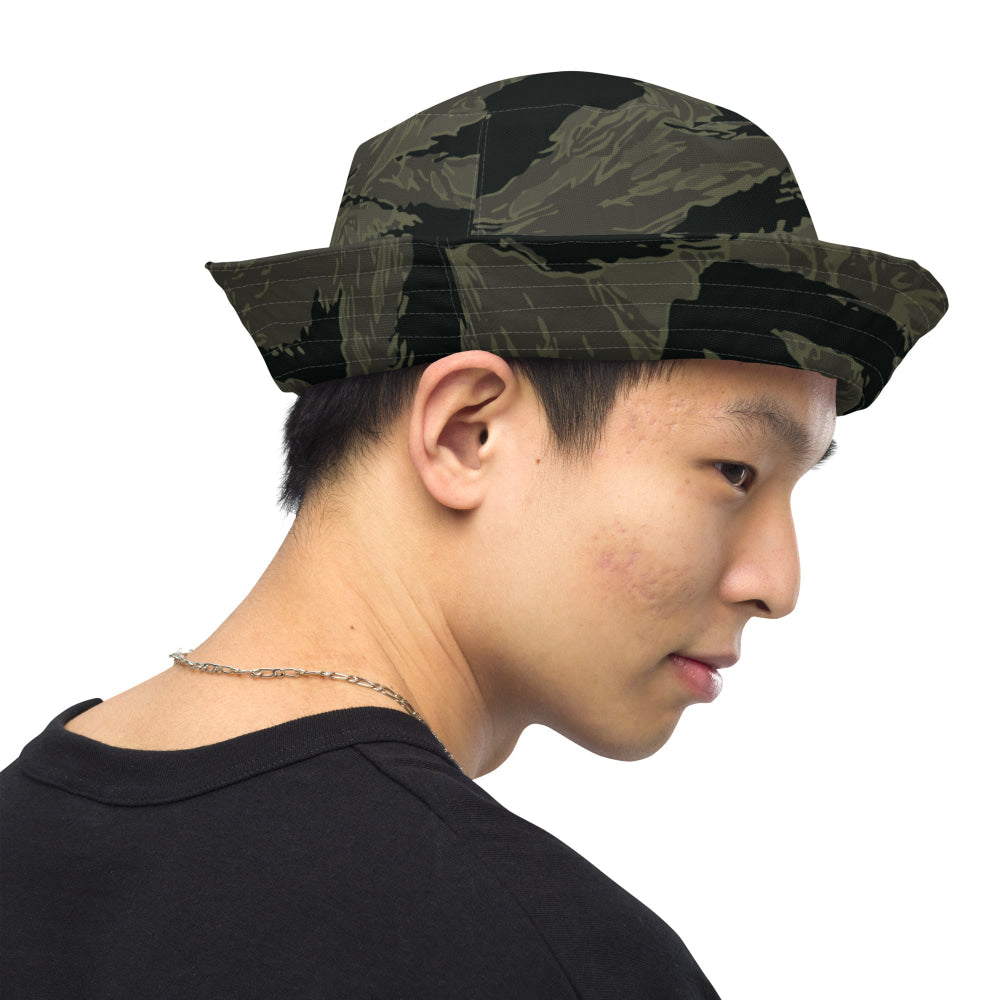 American Tiger Stripe Highland Triple Canopy CAMO Reversible bucket hat - Bucket Hat