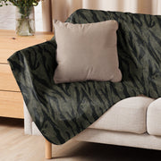Tiger Stripe Highland Triple Canopy CAMO Sherpa Blanket