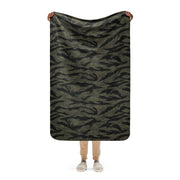 Tiger Stripe Highland Triple Canopy CAMO Sherpa Blanket - 37″×57″