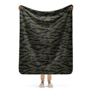 Tiger Stripe Highland Triple Canopy CAMO Sherpa Blanket - 50″×60″