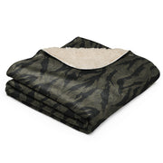 Tiger Stripe Highland Triple Canopy CAMO Sherpa Blanket