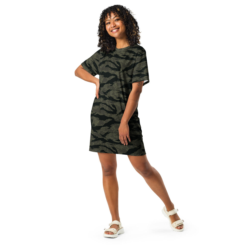 American Tiger Stripe Highland Triple Canopy CAMO T-shirt dress - Womens T-Shirt Dress