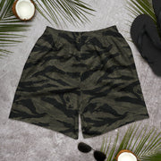Tiger Stripe Highland Triple Canopy CAMO Unisex Athletic Long Shorts