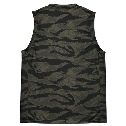 American Tiger Stripe Highland Triple Canopy CAMO Unisex Basketball Jersey