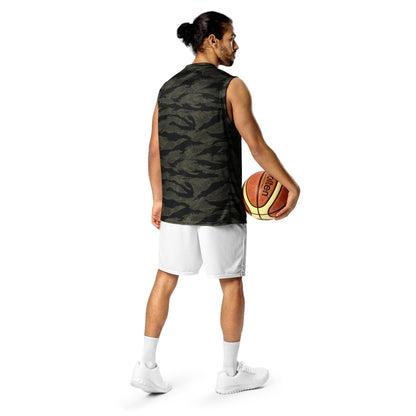 American Tiger Stripe Highland Triple Canopy CAMO Unisex Basketball Jersey